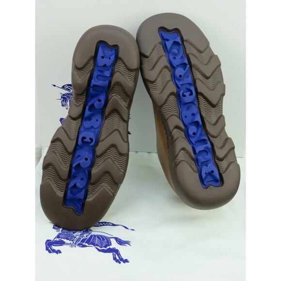 NIB BURBERRY RANGER DARK BROWN LEATHER LACE UP HIKING BOOTS US 10 43 ITALY $1K - Picture 12 of 16